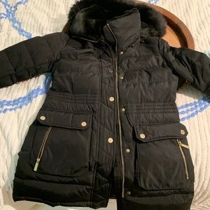Michael kors black puff coat